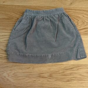 Gray Corduroy Kid's Skirt